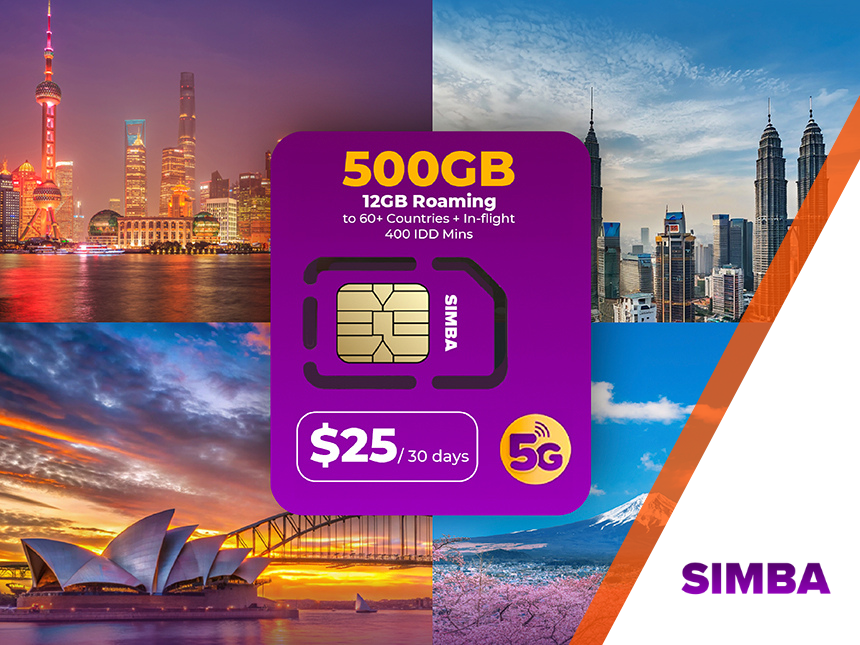 $6,250 worth of SIMBA SuperRoam Max mobile plan up for grabs